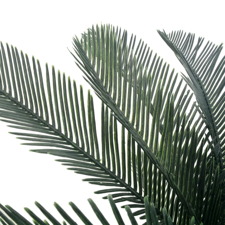 Plantă Artificială Palmier Cycas Cu Ghiveci, Verde,