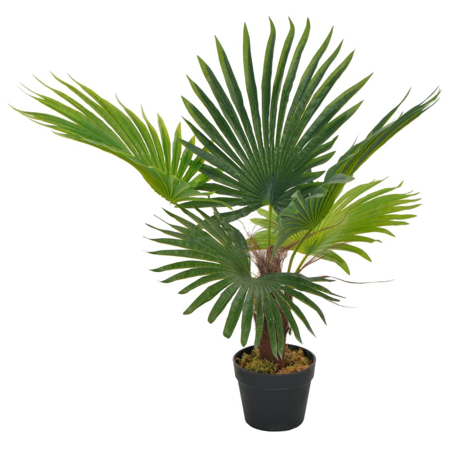Plantă Artificială Palmier Cu Ghiveci, Verde,