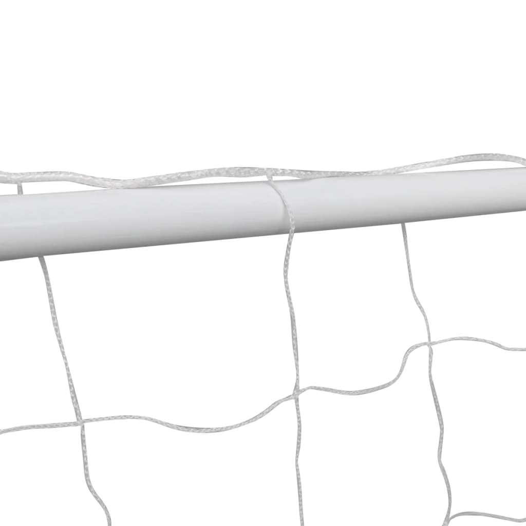 Porți De Fotbal Cu Plase 2 Buc. Alb 182X61X122 Cm Oțel