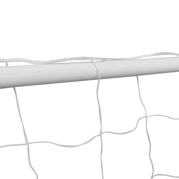 Porți De Fotbal Cu Plase 2 Buc. Alb 182X61X122 Cm Oțel