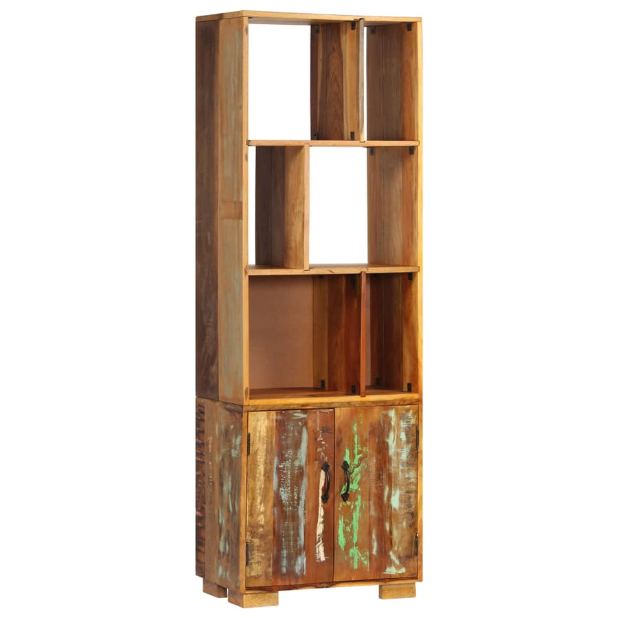 Bibliotecă, 60 X 35 X 180 Cm, Lemn Masiv Reciclat