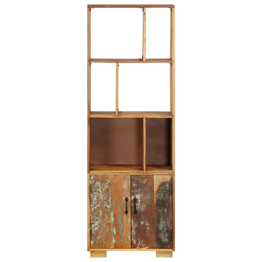 Bibliotecă, 60 X 35 X 180 Cm, Lemn Masiv Reciclat