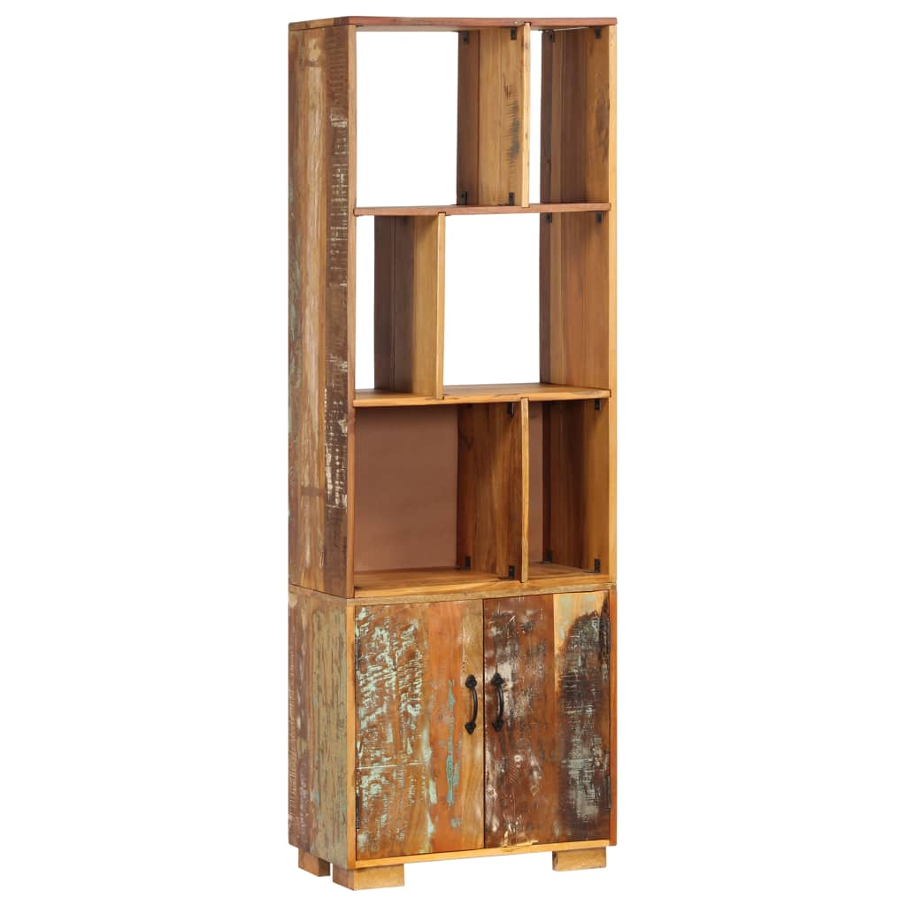 Bibliotecă, 60 X 35 X 180 Cm, Lemn Masiv Reciclat