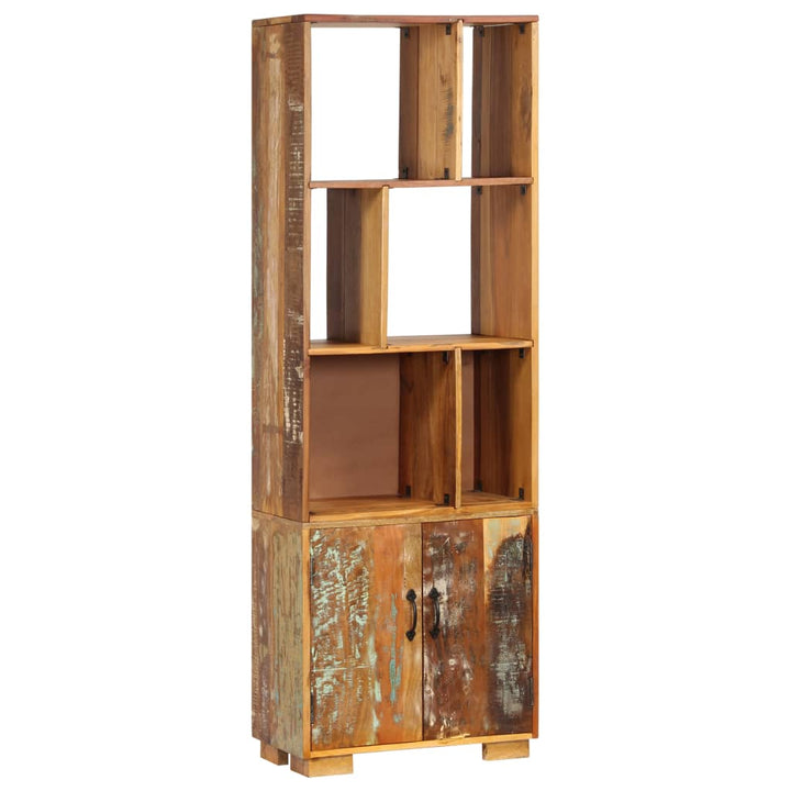 Bibliotecă, 60 X 35 X 180 Cm, Lemn Masiv Reciclat