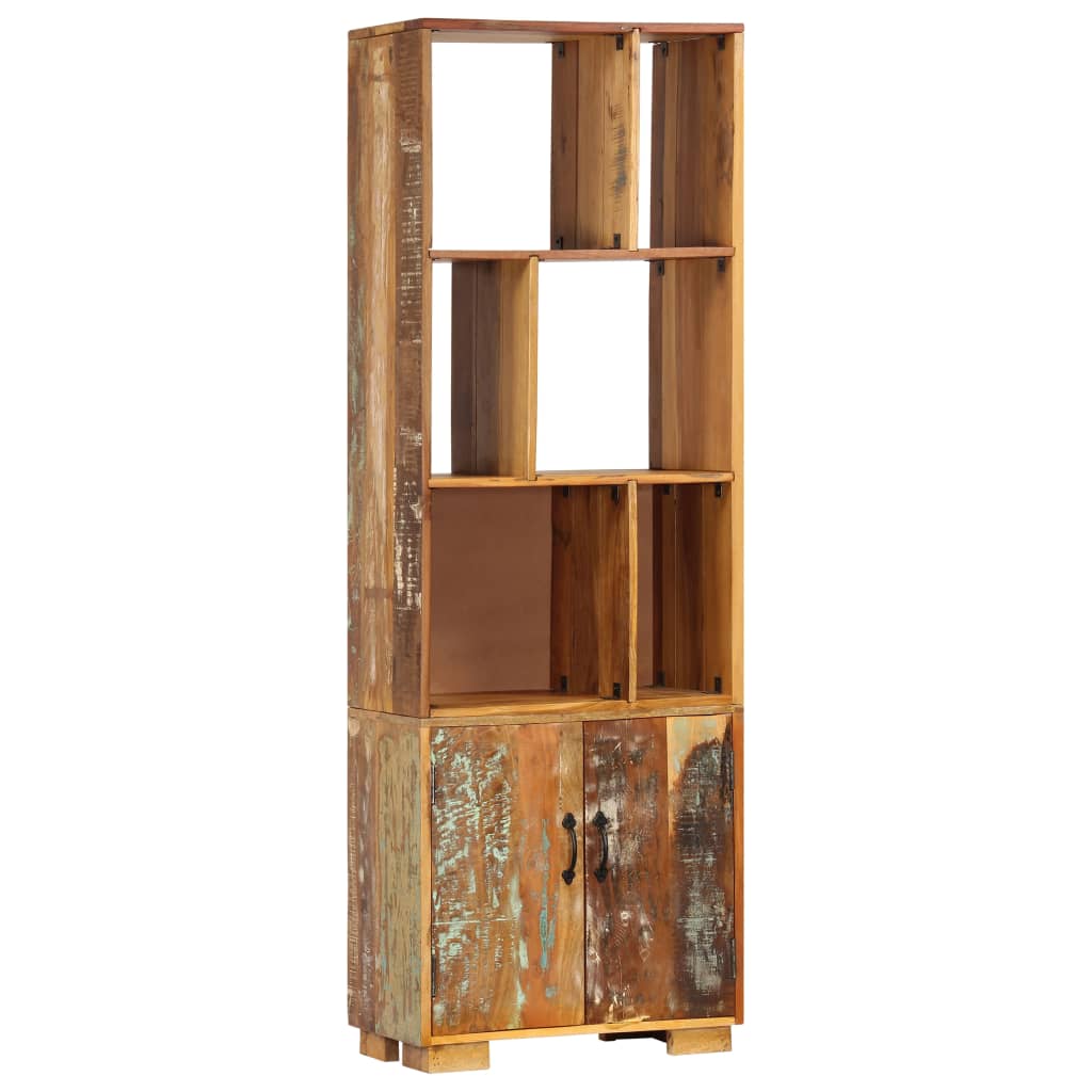 Bibliotecă, 60 X 35 X 180 Cm, Lemn Masiv Reciclat