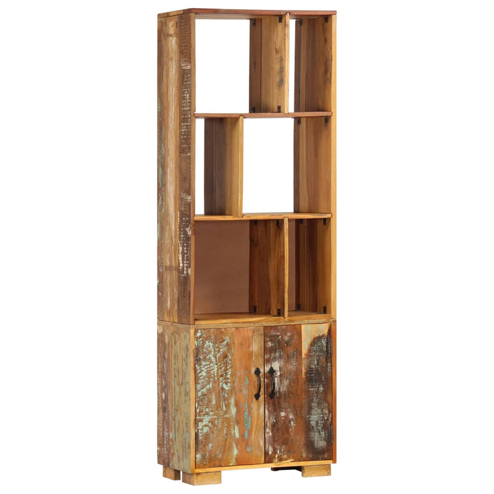 Bibliotecă, 60 X 35 X 180 Cm, Lemn Masiv Reciclat