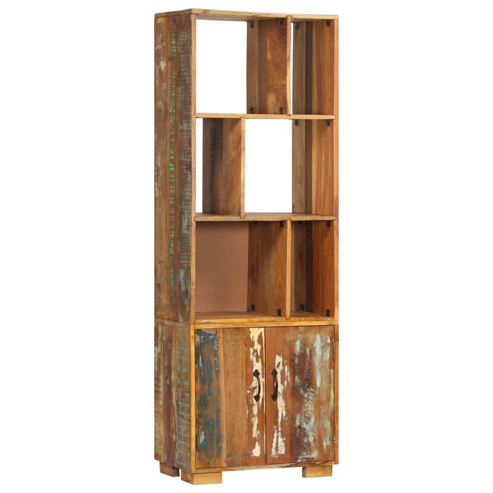 Bibliotecă, 60 X 35 X 180 Cm, Lemn Masiv Reciclat