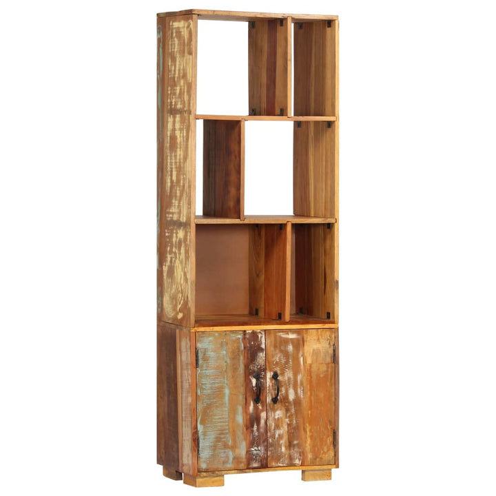 Bibliotecă, 60 X 35 X 180 Cm, Lemn Masiv Reciclat