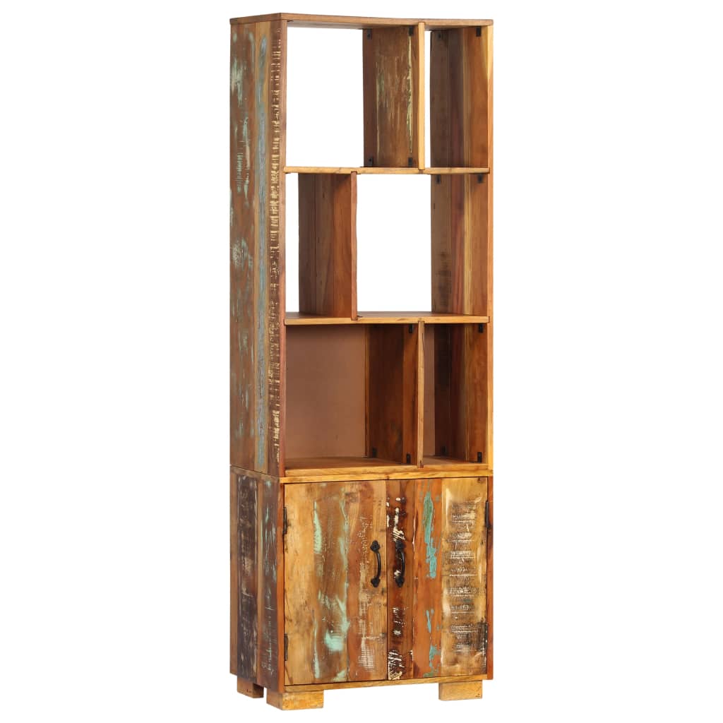 Bibliotecă, 60 X 35 X 180 Cm, Lemn Masiv Reciclat
