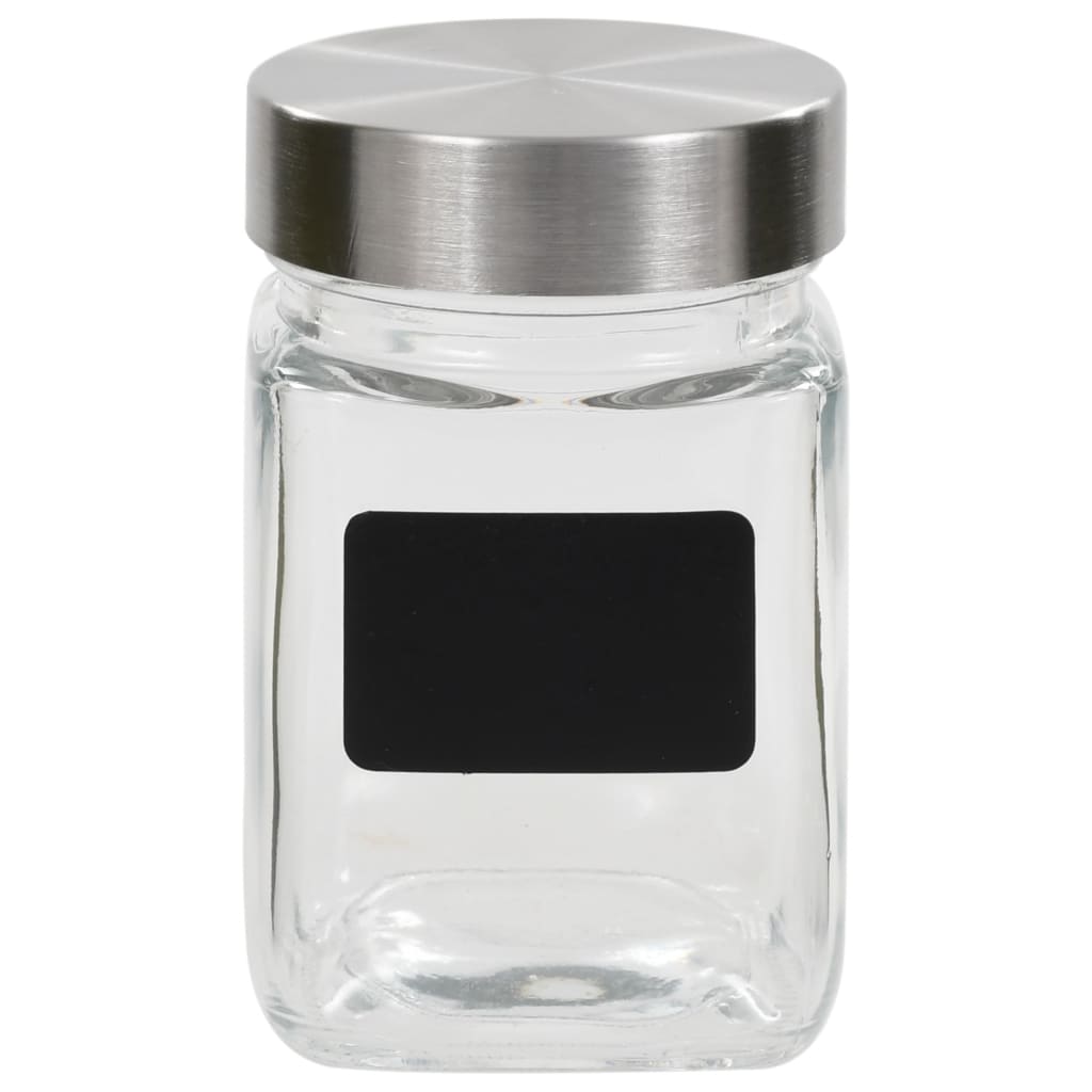 Borcane De Depozitare Cu Etichetă, 24 Buc., 300 Ml