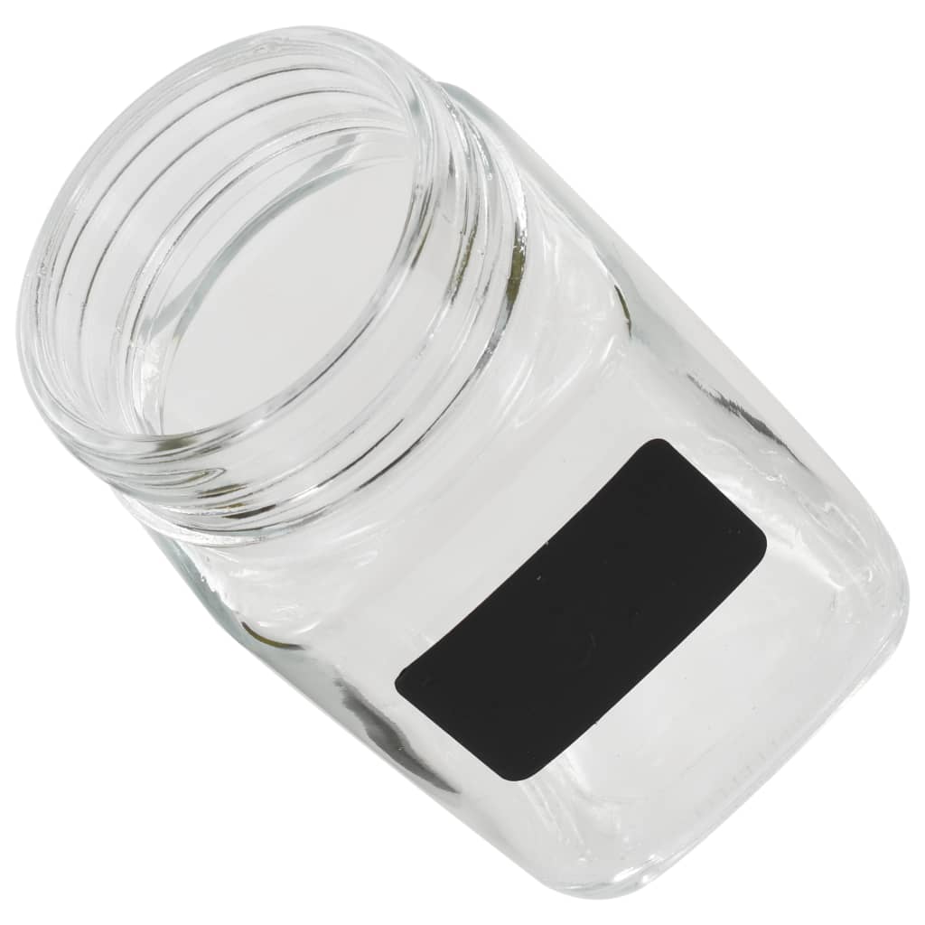 Borcane De Depozitare Cu Etichetă, 24 Buc., 300 Ml