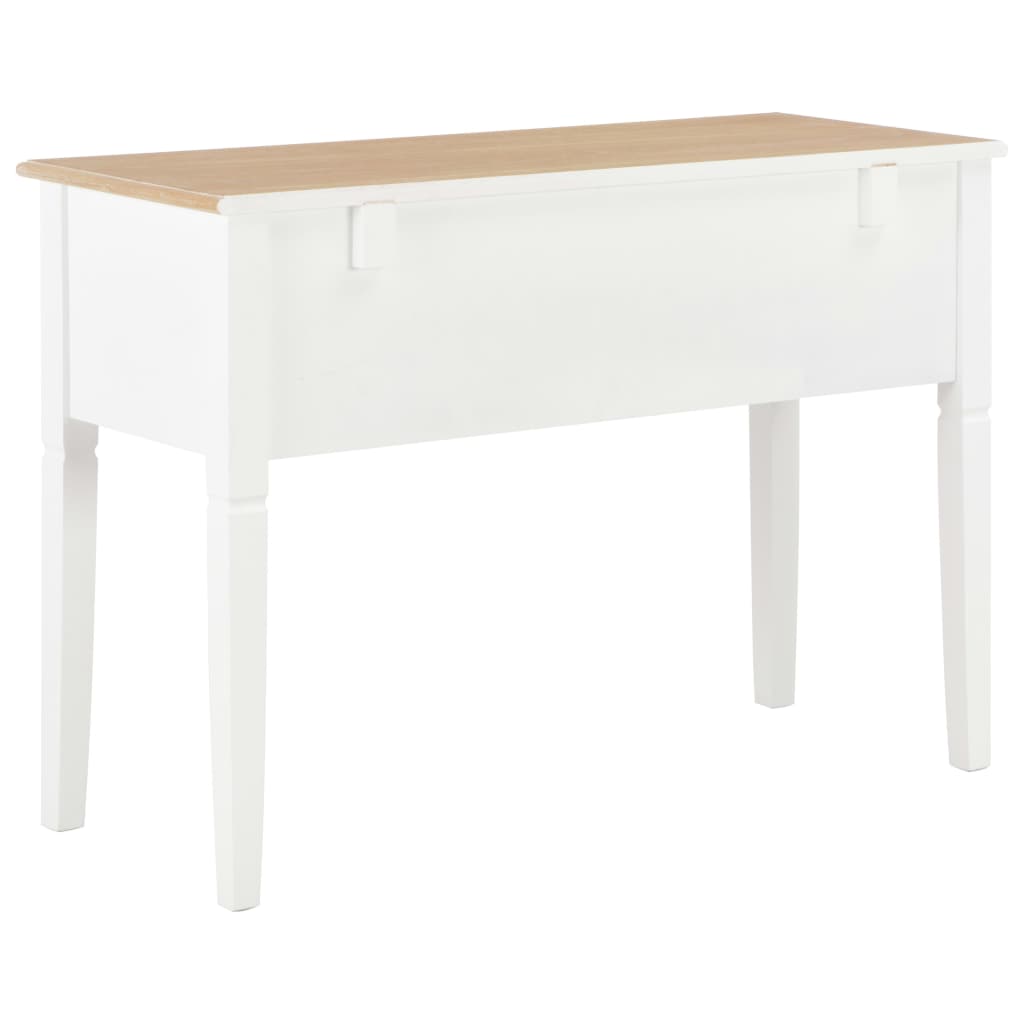 Birou De Scris, Alb, 109,5 X 45 X 77,5 Cm, Lemn