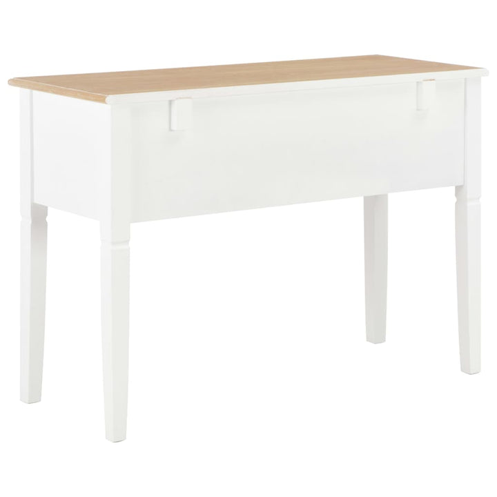 Birou De Scris, Alb, 109,5 X 45 X 77,5 Cm, Lemn