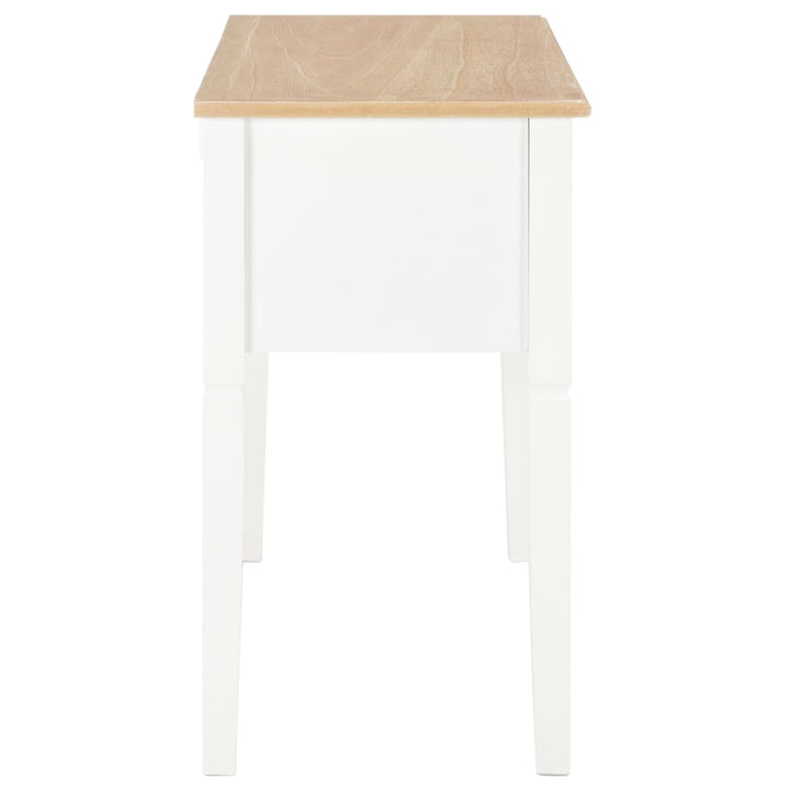 Birou De Scris, Alb, 109,5 X 45 X 77,5 Cm, Lemn