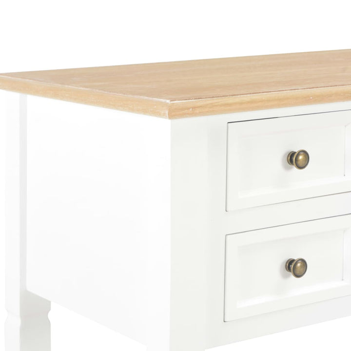 Birou De Scris, Alb, 109,5 X 45 X 77,5 Cm, Lemn