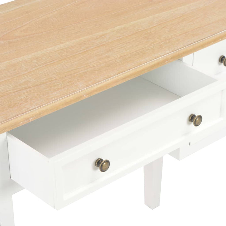 Birou De Scris, Alb, 109,5 X 45 X 77,5 Cm, Lemn