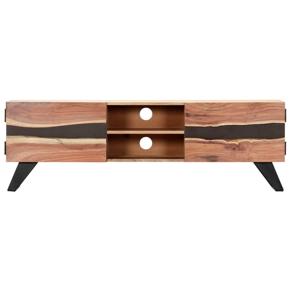 Comodă Tv, 140X30X45 Cm, Lemn Masiv De Acacia