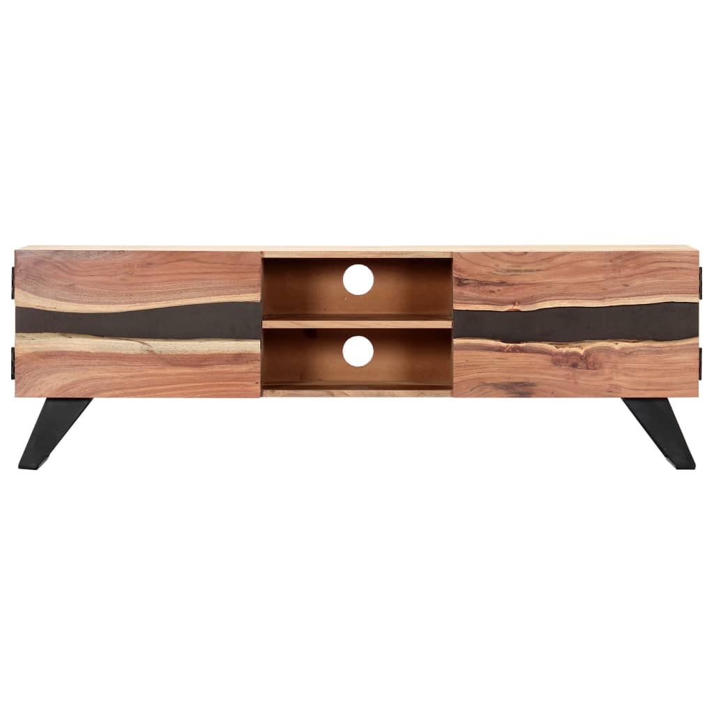 Comodă Tv, 140X30X45 Cm, Lemn Masiv De Acacia