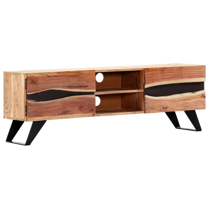 Comodă Tv, 140X30X45 Cm, Lemn Masiv De Acacia