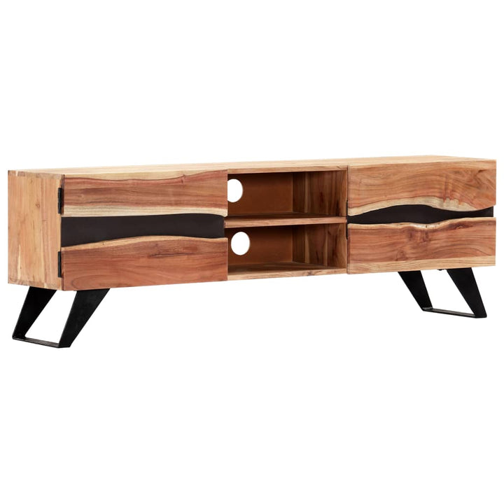 Comodă Tv, 140X30X45 Cm, Lemn Masiv De Acacia