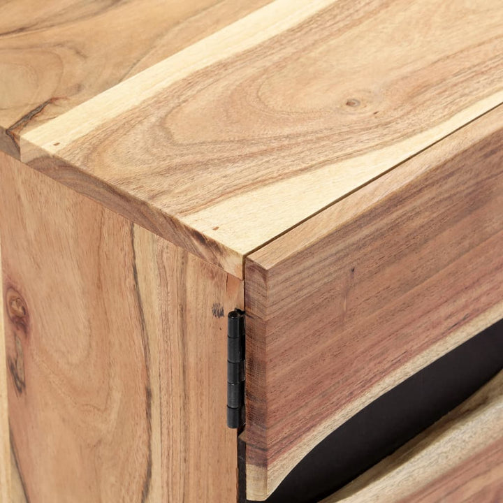 Comodă Tv, 140X30X45 Cm, Lemn Masiv De Acacia