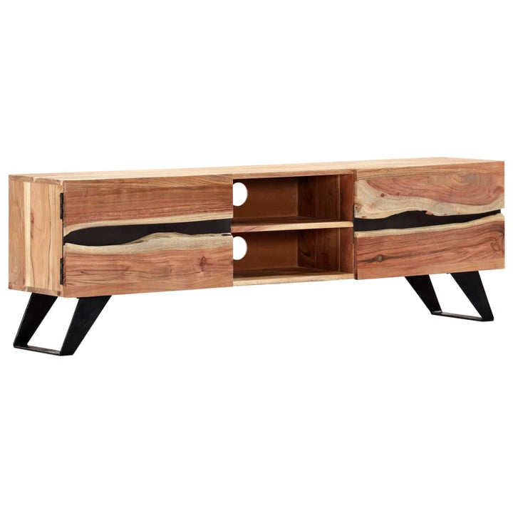 Comodă Tv, 140X30X45 Cm, Lemn Masiv De Acacia