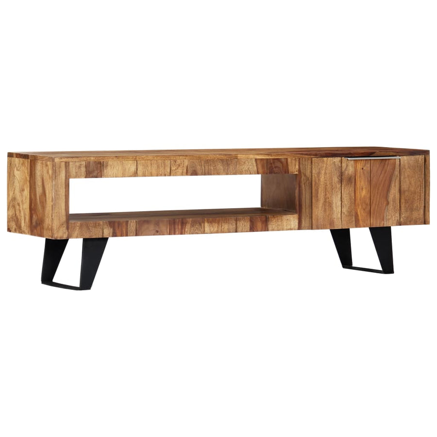 Comodă Tv, 140 X 30 X 40 Cm, Lemn Masiv De Acacia