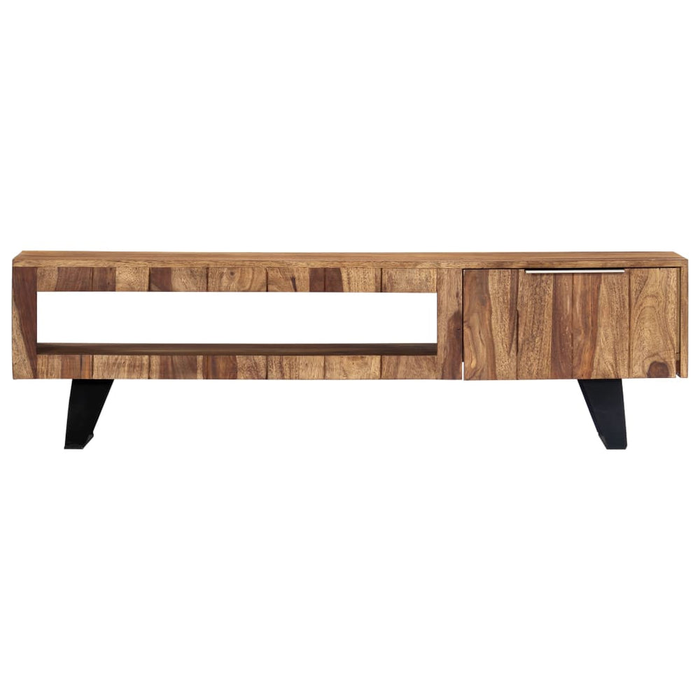 Comodă Tv, 140 X 30 X 40 Cm, Lemn Masiv De Acacia