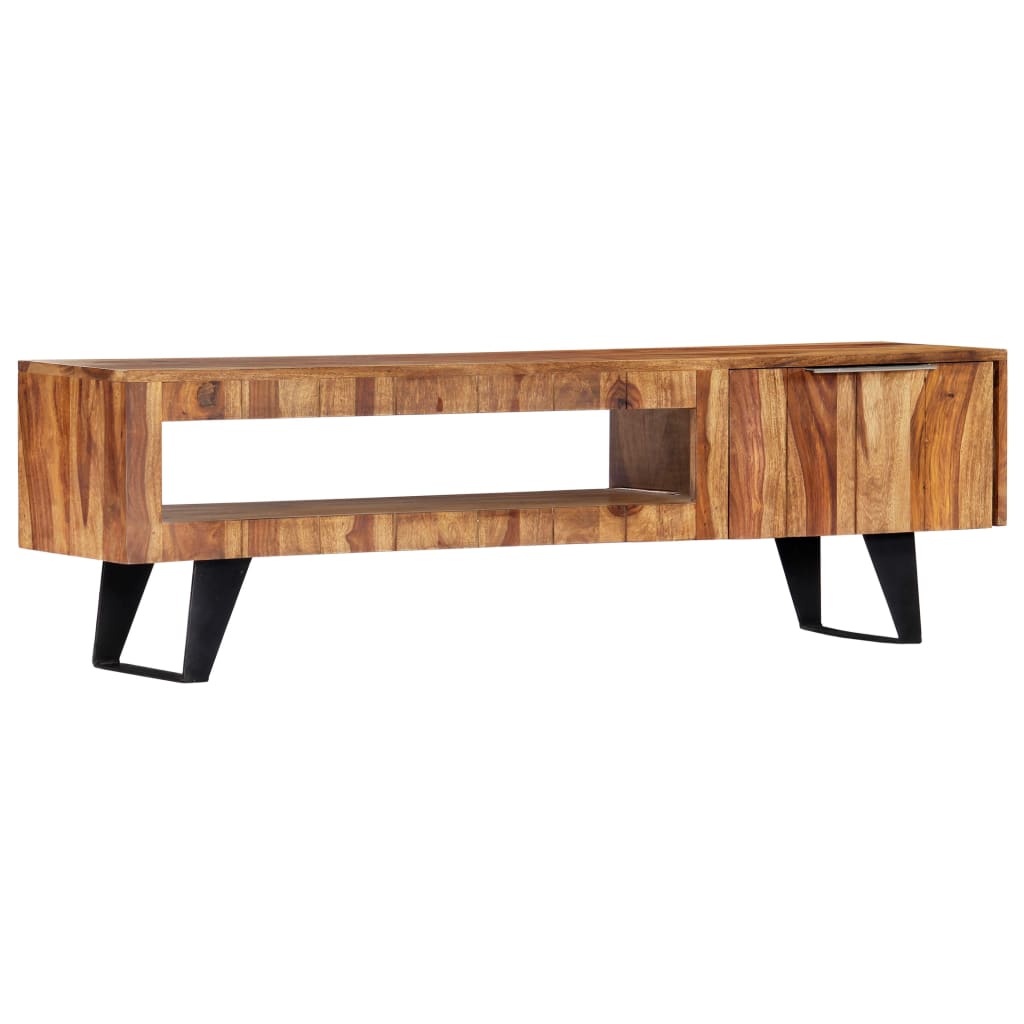Comodă Tv, 140 X 30 X 40 Cm, Lemn Masiv De Acacia