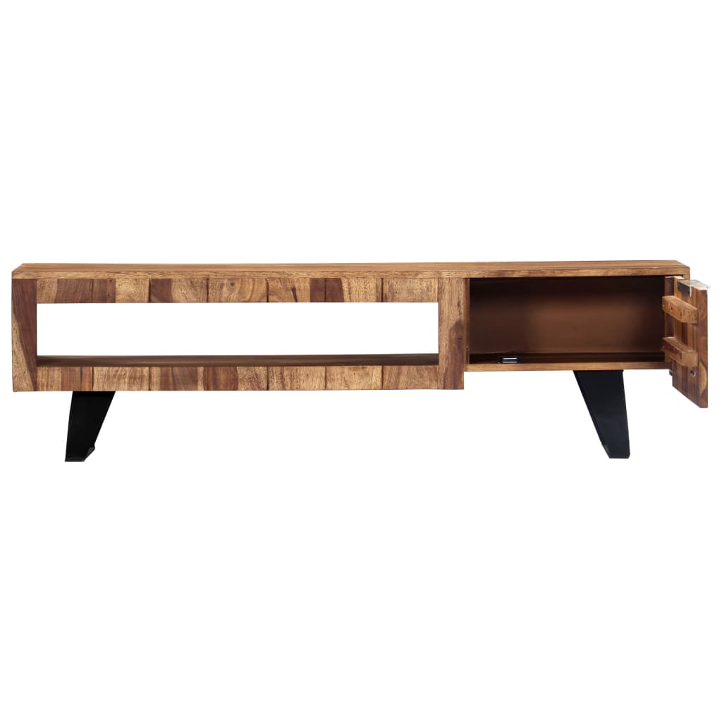 Comodă Tv, 140 X 30 X 40 Cm, Lemn Masiv De Acacia