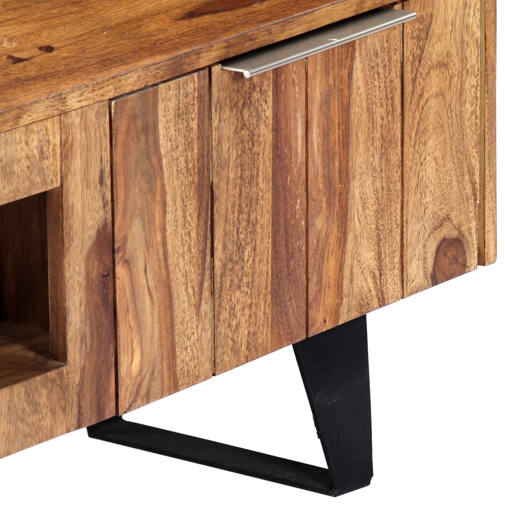 Comodă Tv, 140 X 30 X 40 Cm, Lemn Masiv De Acacia