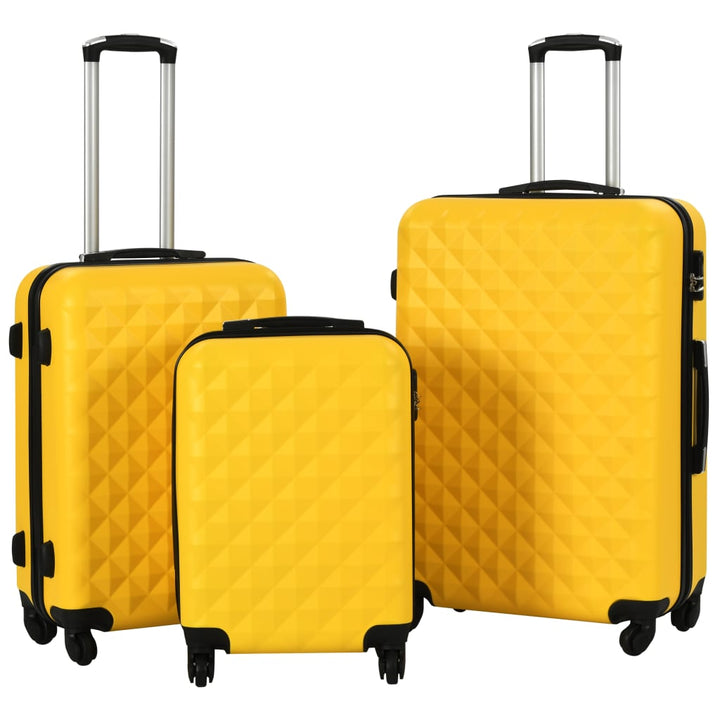 Set De Valize Cu Carcasă Rigidă, 3 Piese, , Abs