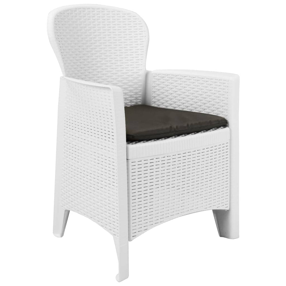 Set Mobilier De Exterior, 7 Piese, , Plastic, Aspect Ratan
