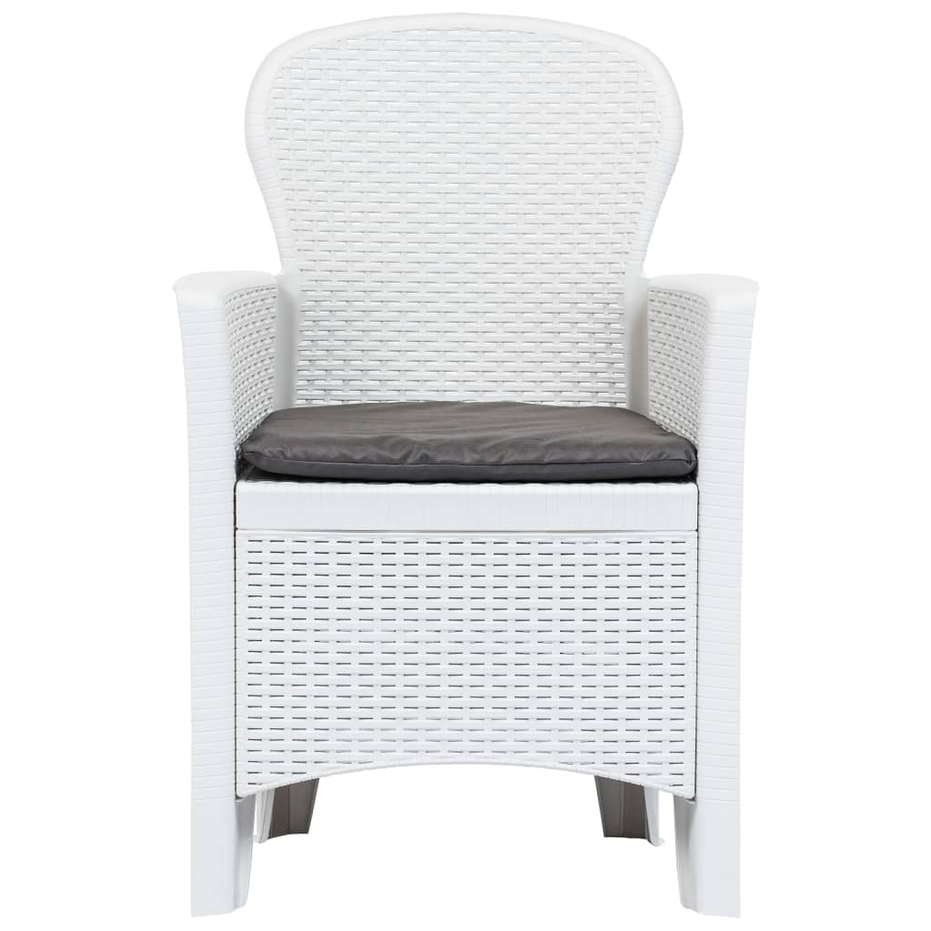 Set Mobilier De Exterior, 7 Piese, , Plastic, Aspect Ratan