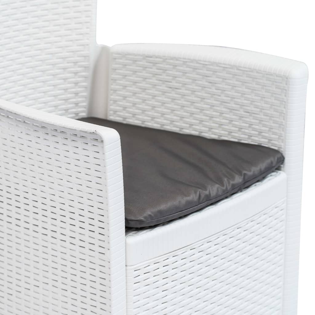 Set Mobilier De Exterior, 7 Piese, , Plastic, Aspect Ratan