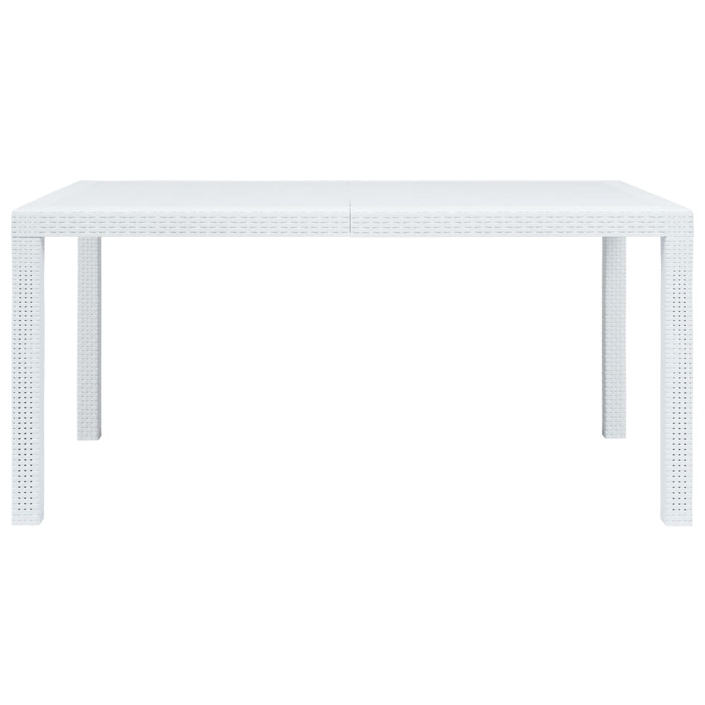 Set Mobilier De Exterior, 7 Piese, , Plastic, Aspect Ratan