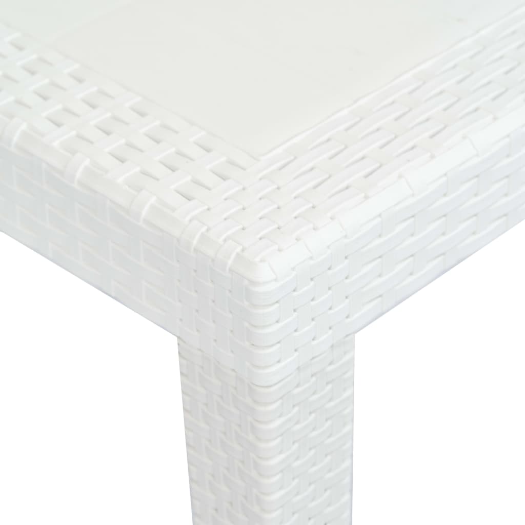 Set Mobilier De Exterior, 7 Piese, , Plastic, Aspect Ratan
