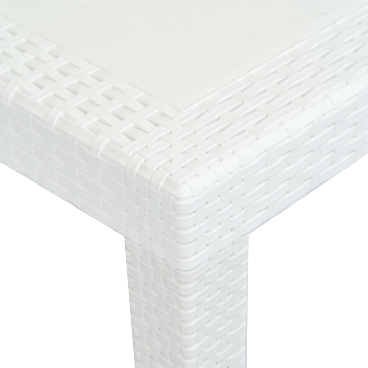 Set Mobilier De Exterior, 7 Piese, , Plastic, Aspect Ratan