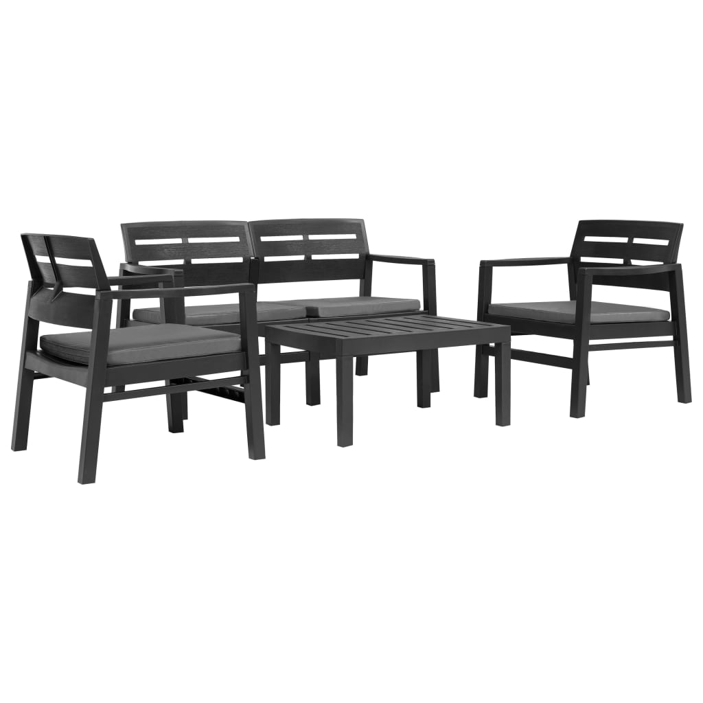 Vixl Set Mobilier De Exterior, 4 Piese, , Plastic