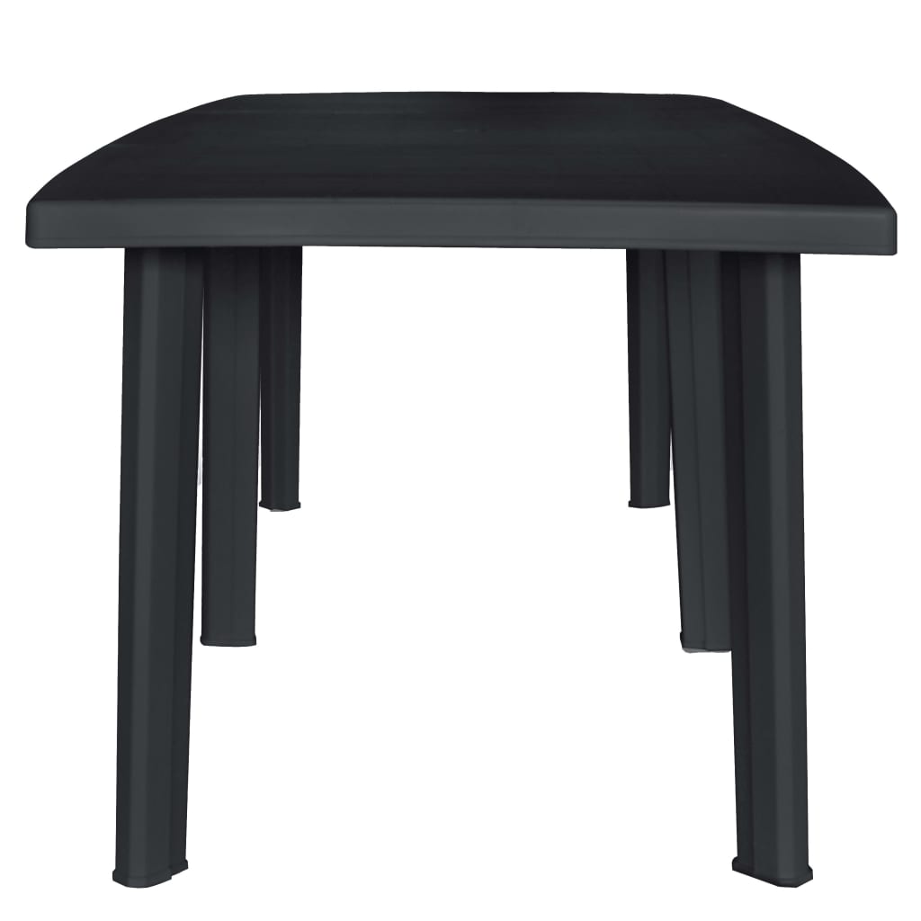 Set Mobilier De Exterior, 11 Piese, Antracit, Plastic