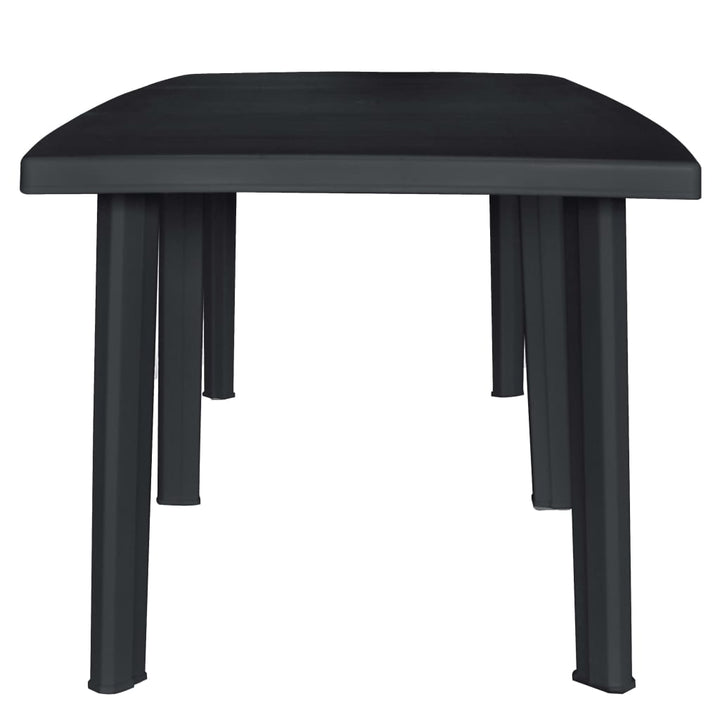 Set Mobilier De Exterior, 11 Piese, Antracit, Plastic