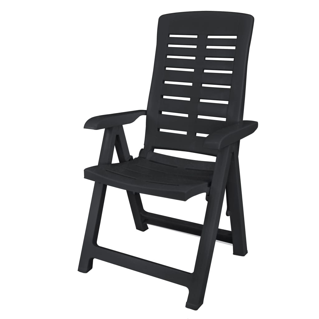 Set Mobilier De Exterior, 11 Piese, Antracit, Plastic
