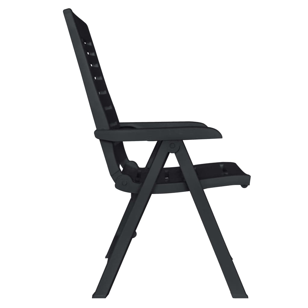Set Mobilier De Exterior, 11 Piese, Antracit, Plastic