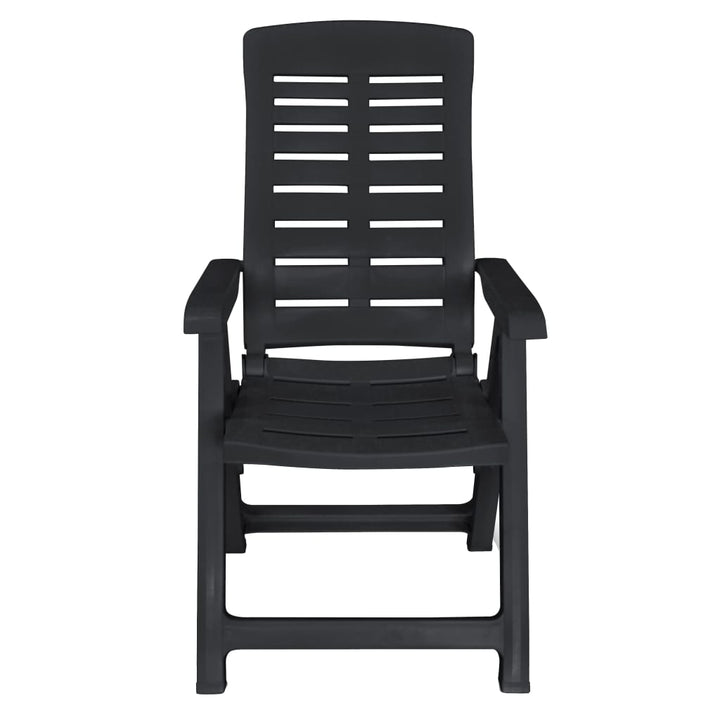 Set Mobilier De Exterior, 11 Piese, Antracit, Plastic