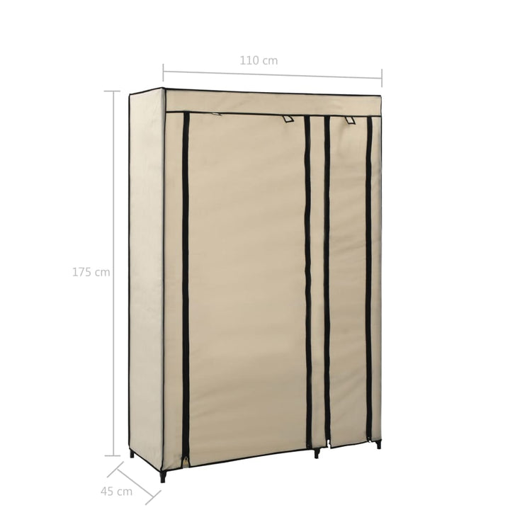 Dulap Pliabil De Haine, , 110X45X175 Cm, Textil