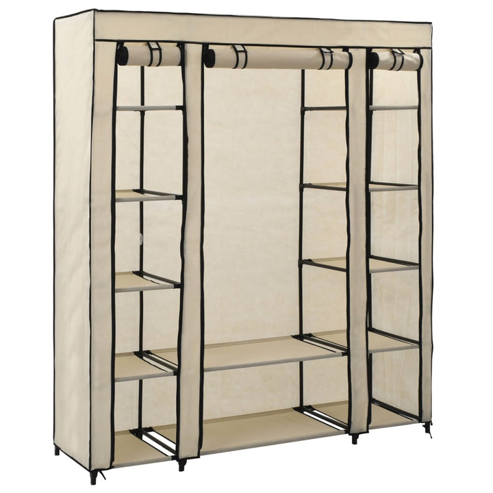 Șifonier Cu Bare Și Compartimente, , 150X45X176 Cm, Textil