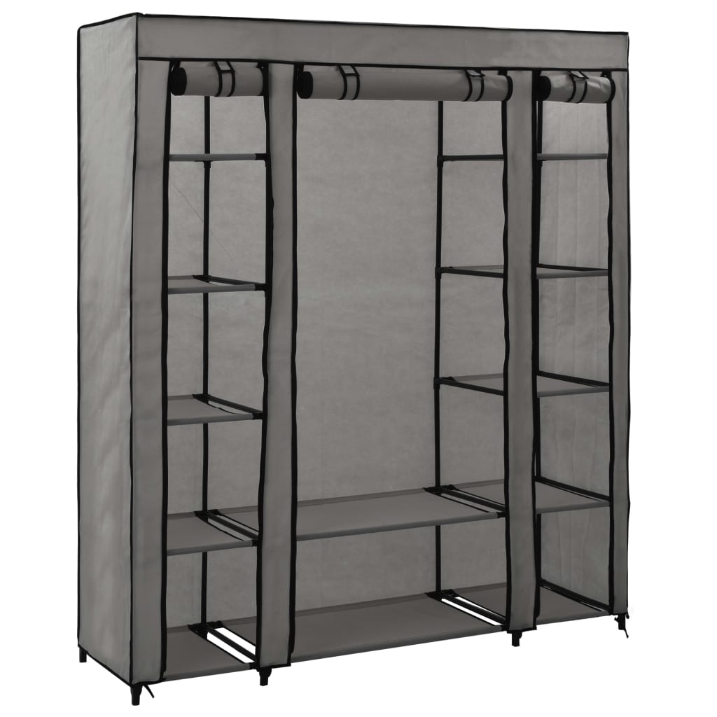 Șifonier Cu Bare Și Compartimente, , 150X45X176 Cm, Textil