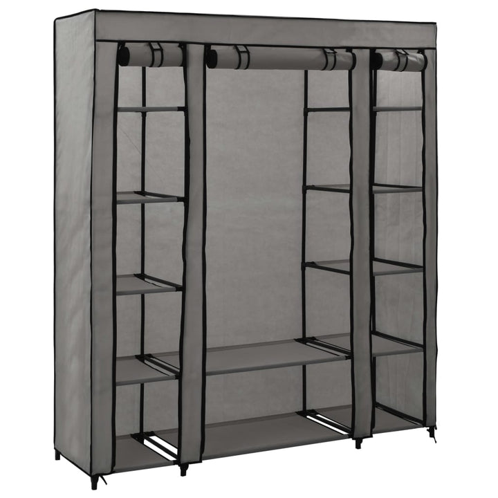 Șifonier Cu Bare Și Compartimente, , 150X45X176 Cm, Textil