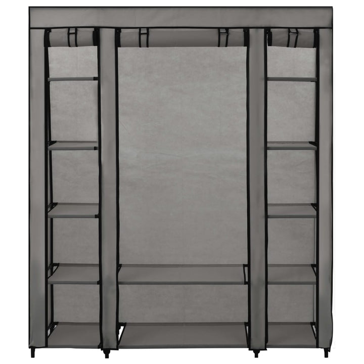 Șifonier Cu Bare Și Compartimente, , 150X45X176 Cm, Textil