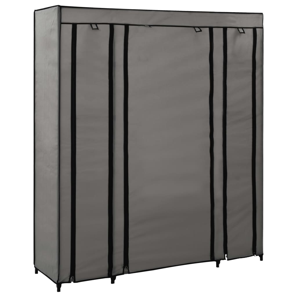 Șifonier Cu Bare Și Compartimente, , 150X45X176 Cm, Textil